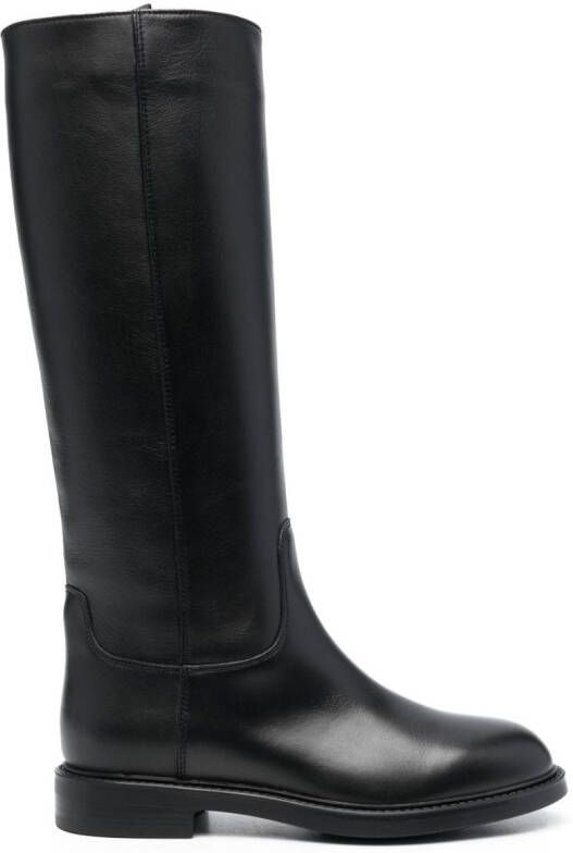 Doucal's smooth-grain leather boots Black