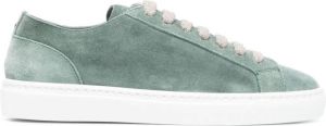 Doucal's smooth lace-up sneakers Green