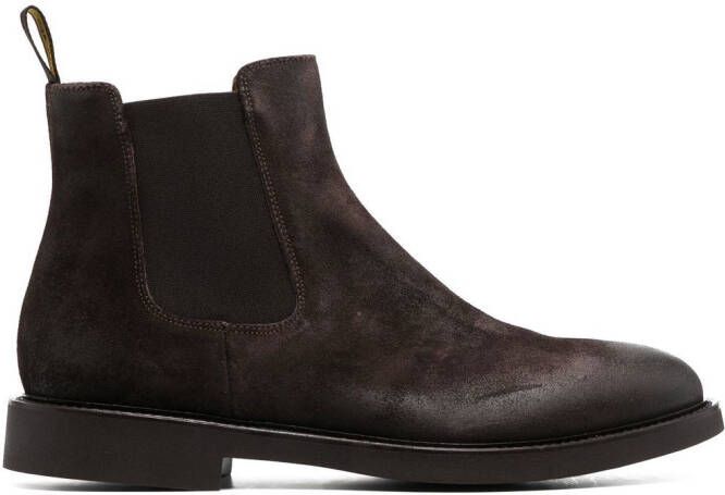 Doucal's suede Chelsea boots Brown