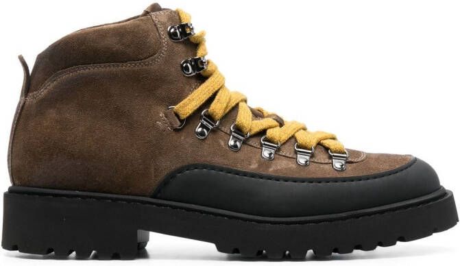 Doucal's suede hiking boots Brown
