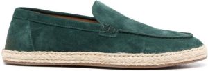 Doucal's suede slip-on espadrilles Green