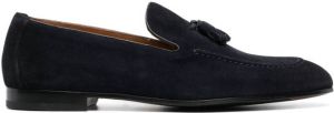 Doucal's tassel-detail leather loafers Blue