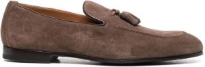 Doucal's tassel-detail moccasin loafers Brown