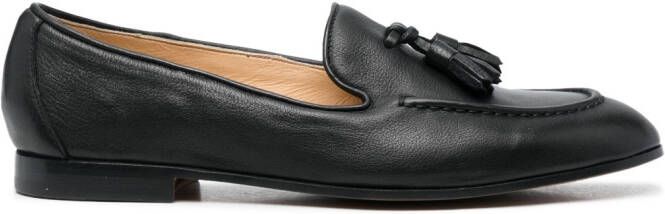 Doucal's tassel leather loafers Black