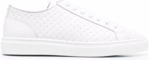 Doucal's woven-leather low-top sneakers White