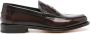 Doucal's zig-zag detail leather loafers Brown - Thumbnail 1