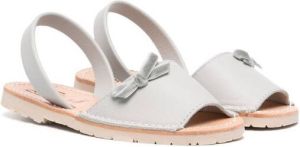 Douuod Kids bow-detail sandals Grey