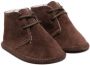 Douuod Kids lace-up suede boots Brown - Thumbnail 1