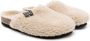 Douuod Kids logo-patch faux-shearling slippers Neutrals - Thumbnail 1