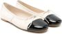 Douuod Kids two-tone leather ballerina shoes Neutrals - Thumbnail 1