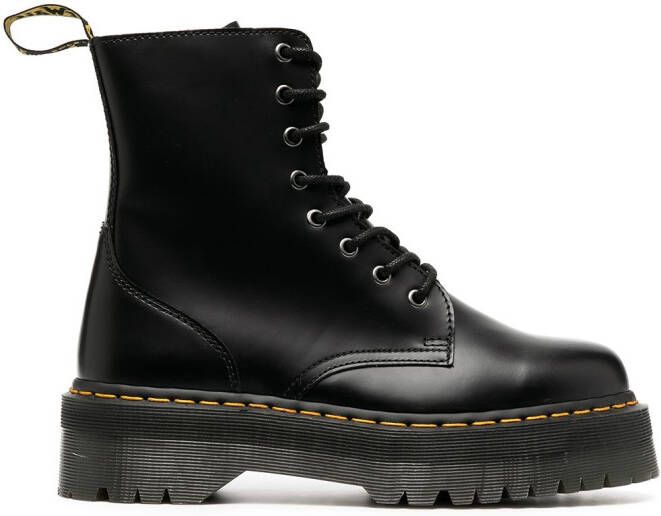 Dr. Martens chunky lace-up leather boots Black