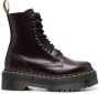 Dr. Martens chunky lace-up leather boots Red - Thumbnail 1