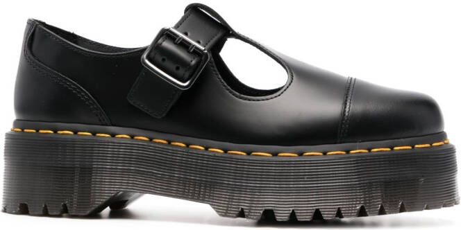 Dr. Martens cut-out leather loafers Black