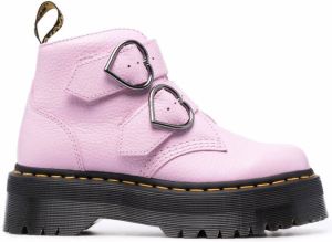 Dr. Martens Devon Heart leather boots Pink