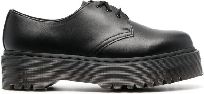 Dr. Martens faux-leather derby shoes Black