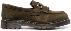 Dr. Martens gold-tone hardware suede loafers Green
