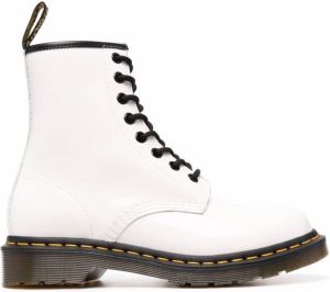 Dr. Martens high-shine ankle boots White