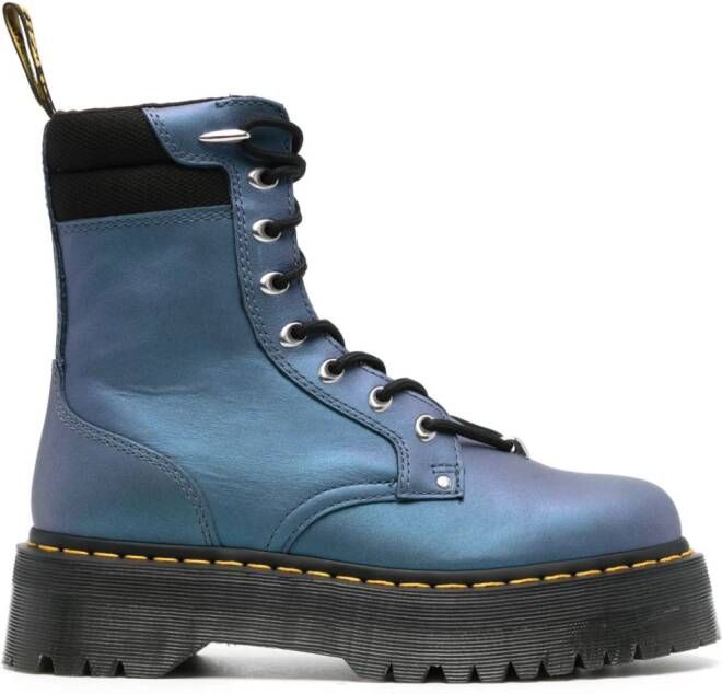 Dr. Martens Jadon II platform leather boots Blue