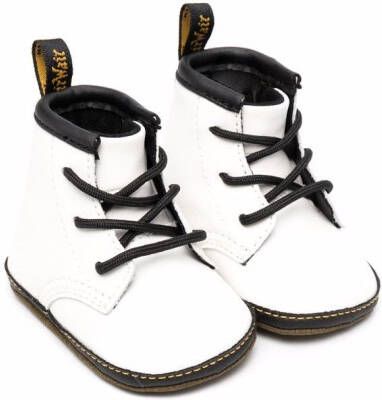 Dr. Martens Kids 1460 lace-up leather boots White