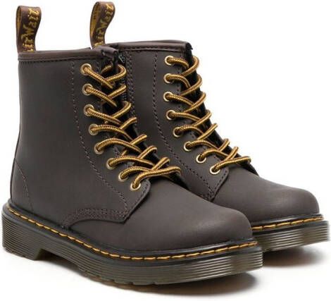 Dr. Martens Kids 1460 leather lace-up boots Brown