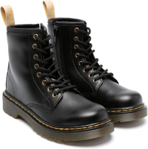 Dr. Martens Kids 1460 smooth-grained leather boots Black