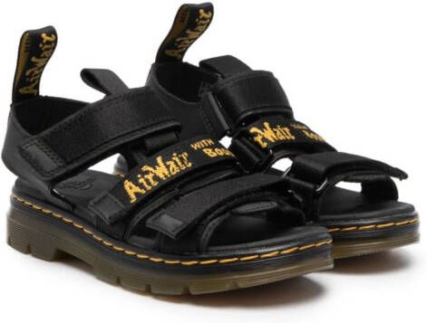 Dr. Martens Kids Callan touch-strap sandals Black