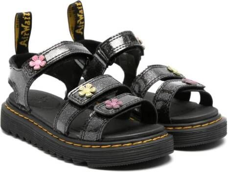 Dr. Martens Kids Klaire glitter-detail sandals Black