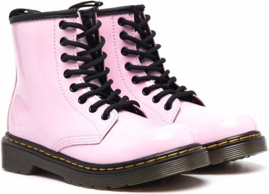 Dr. Martens Kids lace-up ankle boots Pink