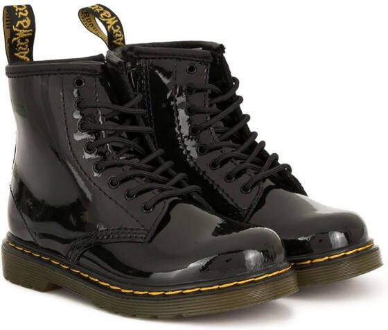 Dr. Martens Kids lace up wellie boots Black