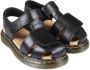 Dr. Martens Kids Moby II leather touch-strap sandals Black - Thumbnail 1