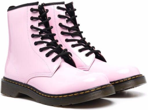 Dr. Martens Kids TEEN lace-up boots Pink