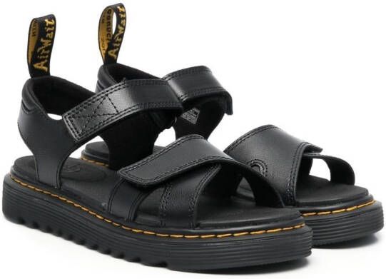 Dr. Martens Kids Vossie double-strap chunky sandals Black
