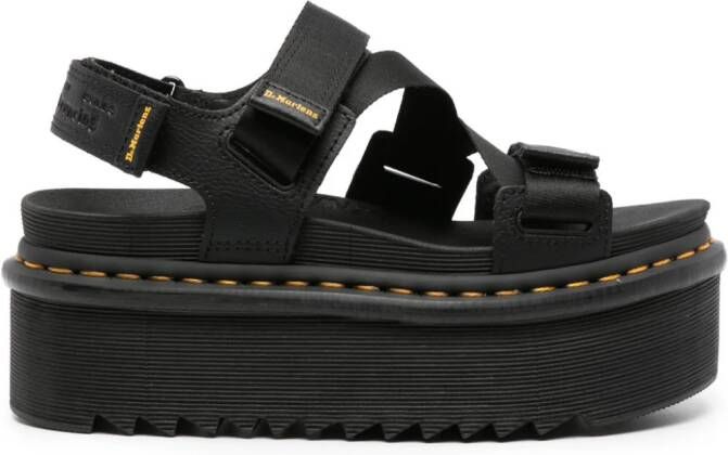 Dr. Martens Kimber touch-strap platform sandals Black