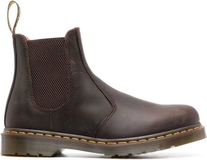 Dr. Martens leather ankle boots Brown