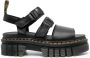Dr. Martens Ricki leather platform sandals Black - Thumbnail 1