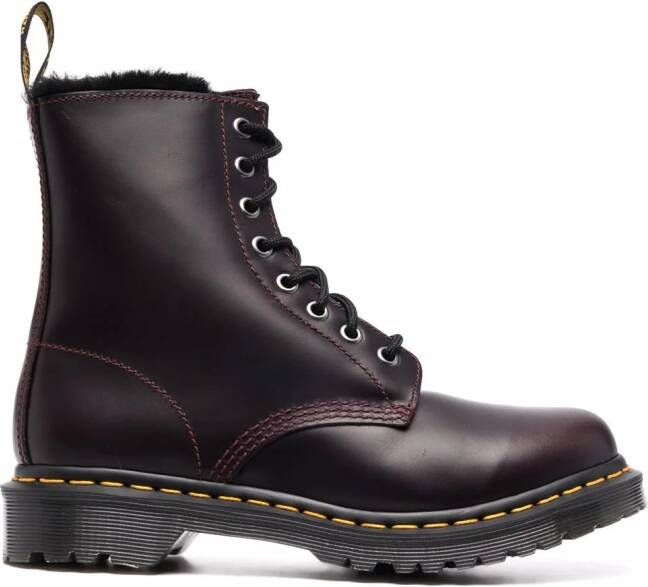 Dr. Martens Serena 1460 leather boots Red