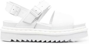Dr. Martens side buckle-fastening detail sandals White