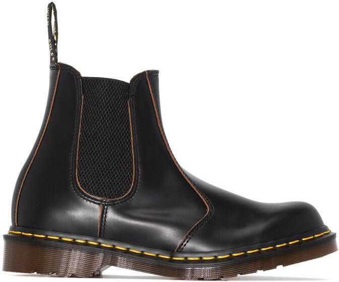 Dr. Martens Vintage round-toe leather boots Black