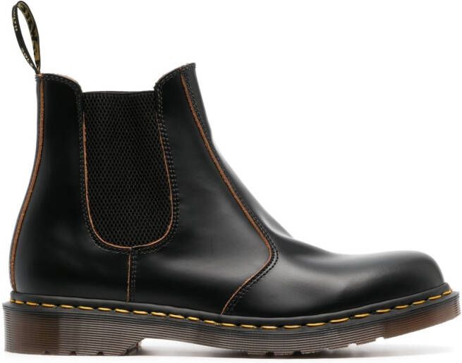 Dr. Martens Vintage round-toe leather boots Black