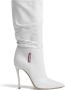 Dsquared2 100mm draped-detail leather boots White - Thumbnail 1