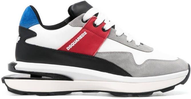 DSQUARED2 50mm panelled lace-up sneakers White