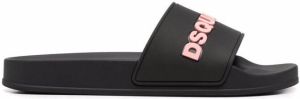 Dsquared2 appliqué-logo slides Black
