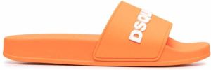 Dsquared2 appliqué-logo slides Orange