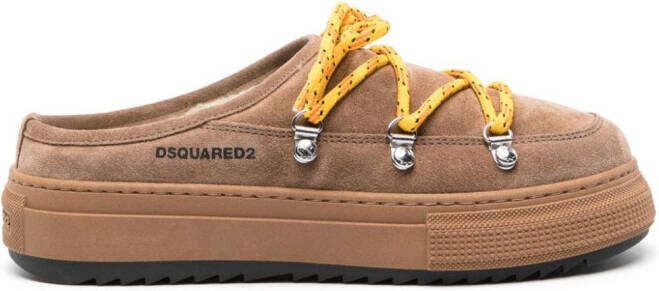 Dsquared2 Boogie suede mules Brown