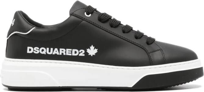 Dsquared2 Bumper lace-up leather sneakers Black
