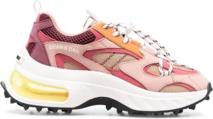 Dsquared2 chunky-sole panelled sneakers Pink