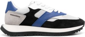 Dsquared2 colour-block panelled leather sneakers Grey