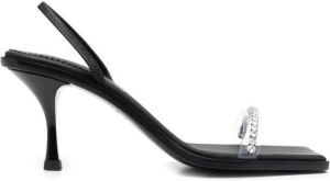 Dsquared2 embellished slingback sandals Black