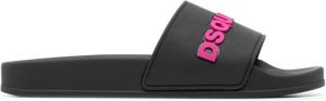 Dsquared2 embossed-logo slides Black
