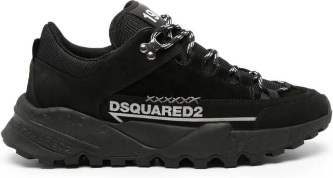 Dsquared2 Free panelled suede sneakers Black
